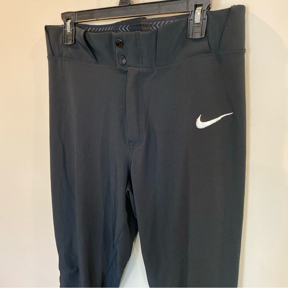 Nike Team Engineered Baseball Pants Black Medium Vented - Picture 2 of 8